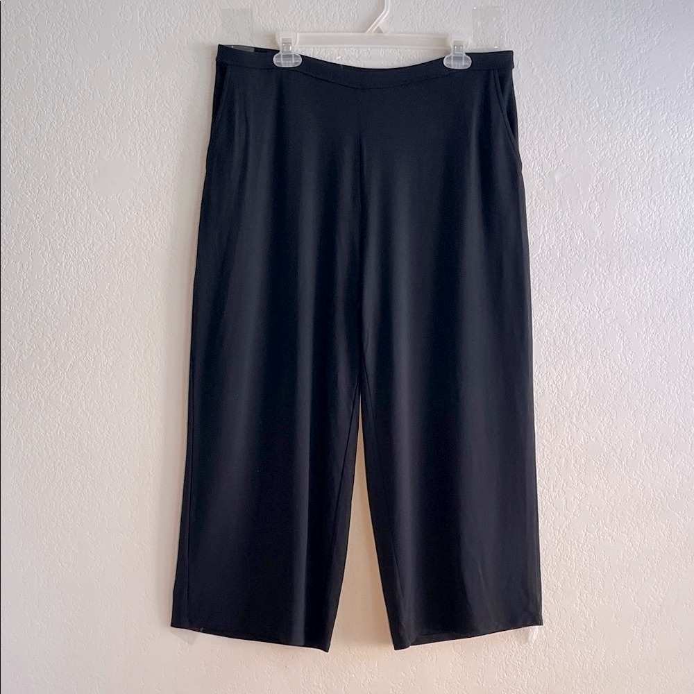 J. Jill Black Wearever Collection Full Leg Cropped Pants